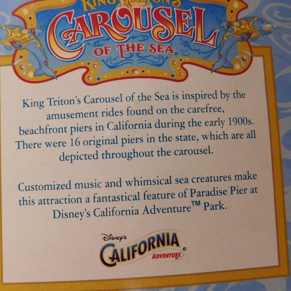 Disney CALIFORNIA ADVENTURE King Triton's Carousel of the Sea Figurine - Picture 5 of 8